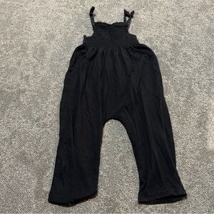 Baby GAP 3 years black jumper outfit with thin straps and long bottoms so cute